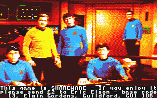 Star Trek atari screenshot